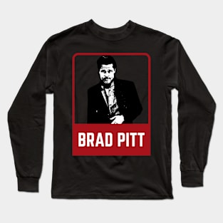 Brad pitt ~~~ 90s retro style Long Sleeve T-Shirt